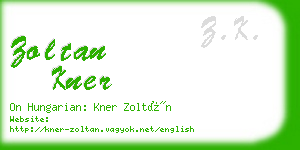 zoltan kner business card